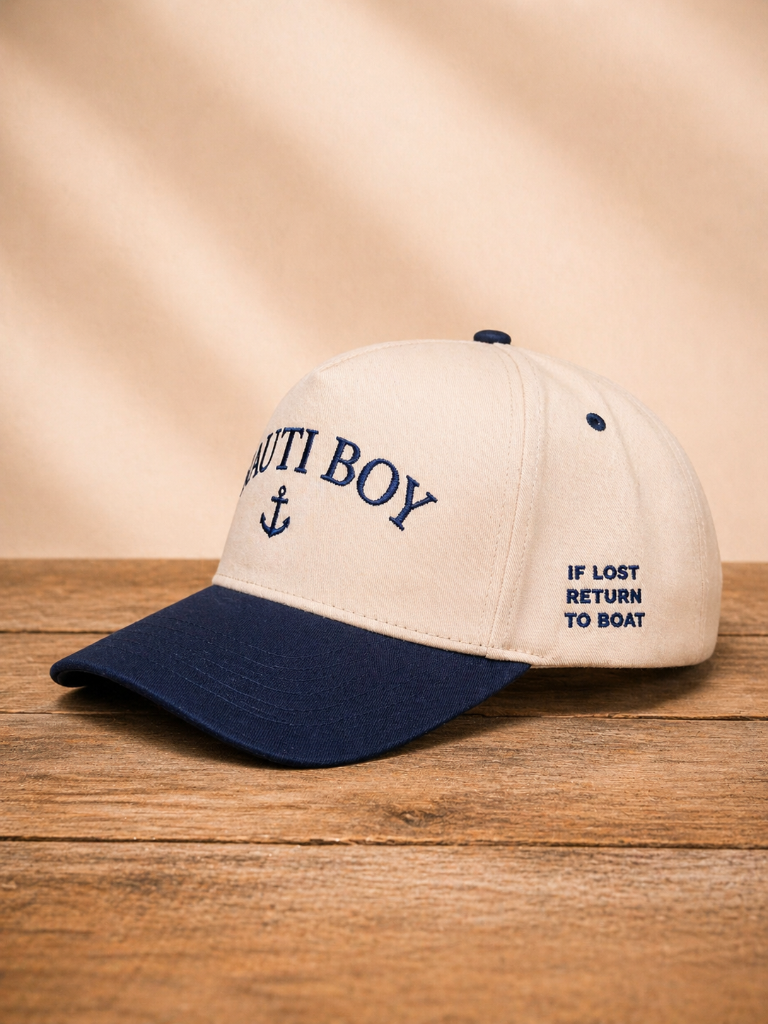 Navy Nauti Boy Snapback Hat
