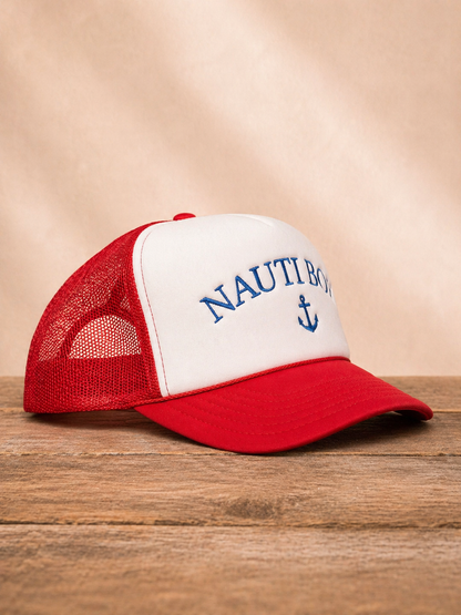 Red Nauti Boy Trucker Hat