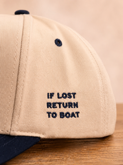 Navy Nauti Boy Snapback Hat
