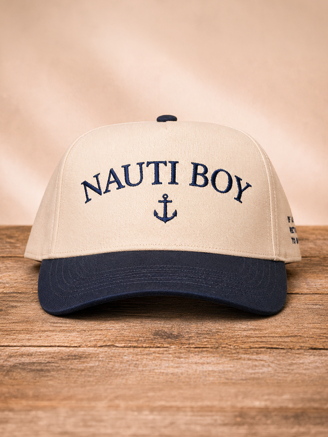 Navy Nauti Boy Snapback Hat