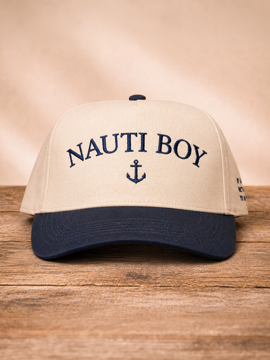 Navy Nauti Boy Snapback Hat